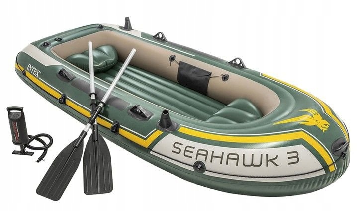 Ponton seahawk 3 os pompka + 2wiosła Intex 68380