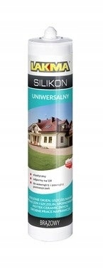 Silikon uniwersalny Lakma brązowy 280ml