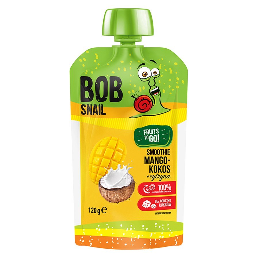 Smoothie mango-kokos-cytryna bez dodatku cukru Bob