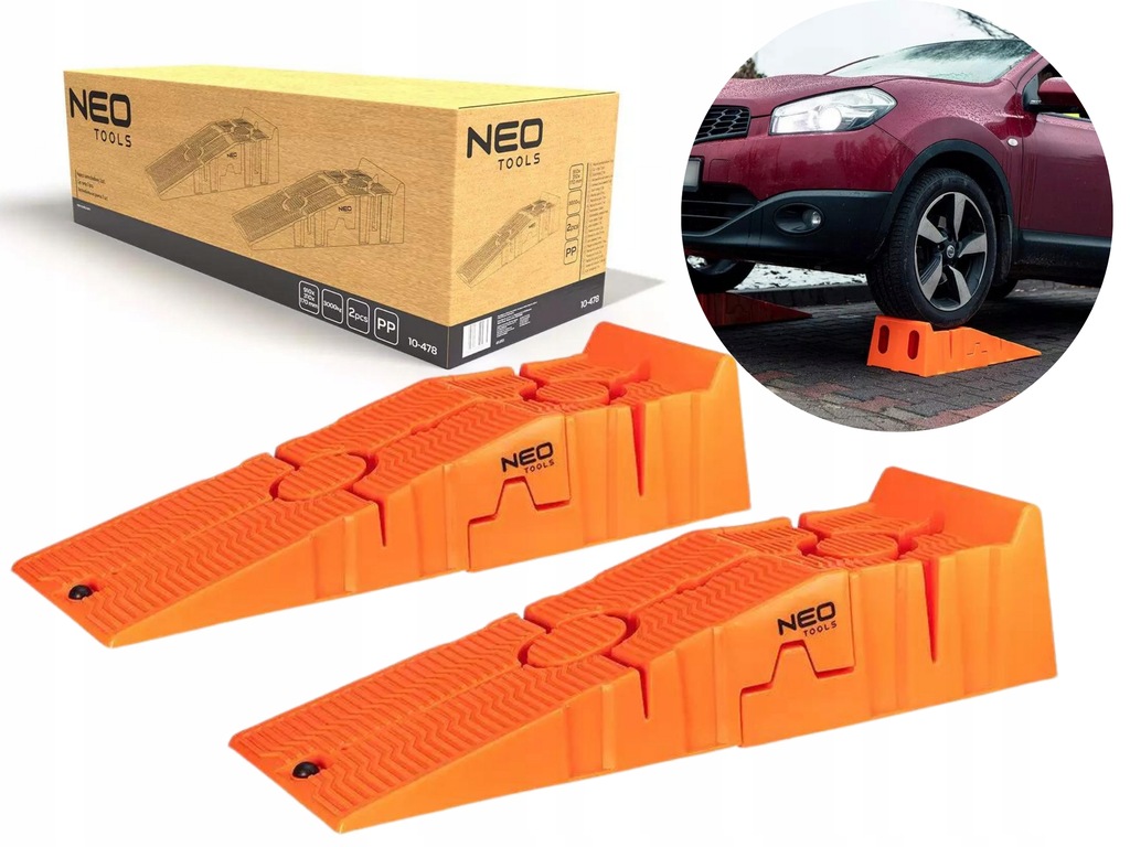 NAJAZDY SAMOCHODOWE RAMPY NAJAZD PLATFORMY 2 SZT KOMPOZYTOWE, 3000KG PARA