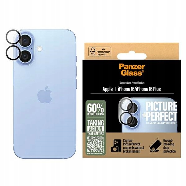 PanzerGlass PicturePerfect Lens Protector iPhone 16 6.1" / 16 Plus 6.7" 127