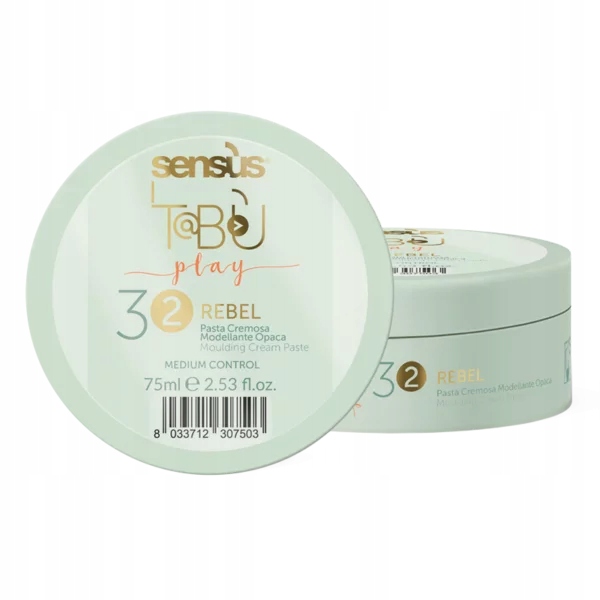 Sensus Rebel Kremowa średnioutrwalająca pasta do włosów 75 ml.