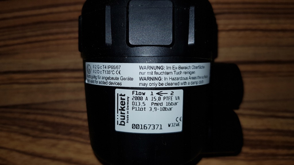 Купить BURKERT 2000 A 15,0 ПТФЭ Пневматический клапан: отзывы, фото и ...