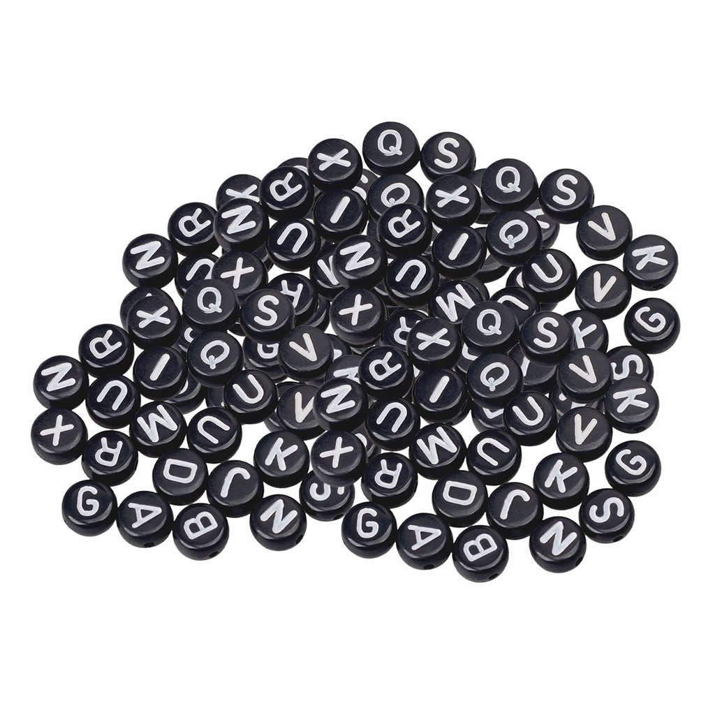 200Pcs Acrylic Jewelry Beads Round for style A