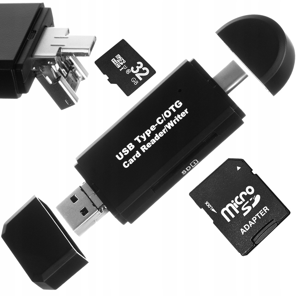 Купить Устройство чтения карт памяти SD MicroSD 5 в 1 USB-C MicroUSB TF: отзывы, фото, характеристики в интерне-магазине Aredi.ru