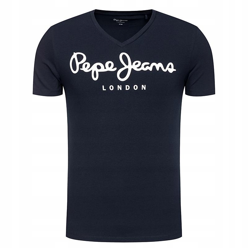 T-SHIRT MĘSKI PEPE JEANS GRANAT ORGINALNY XL