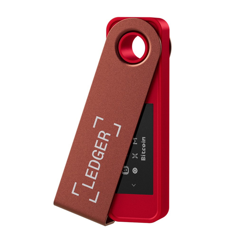 LEDGER Nano S Plus Bezpieczny Portfel do Kryptowalut - Ruby Red
