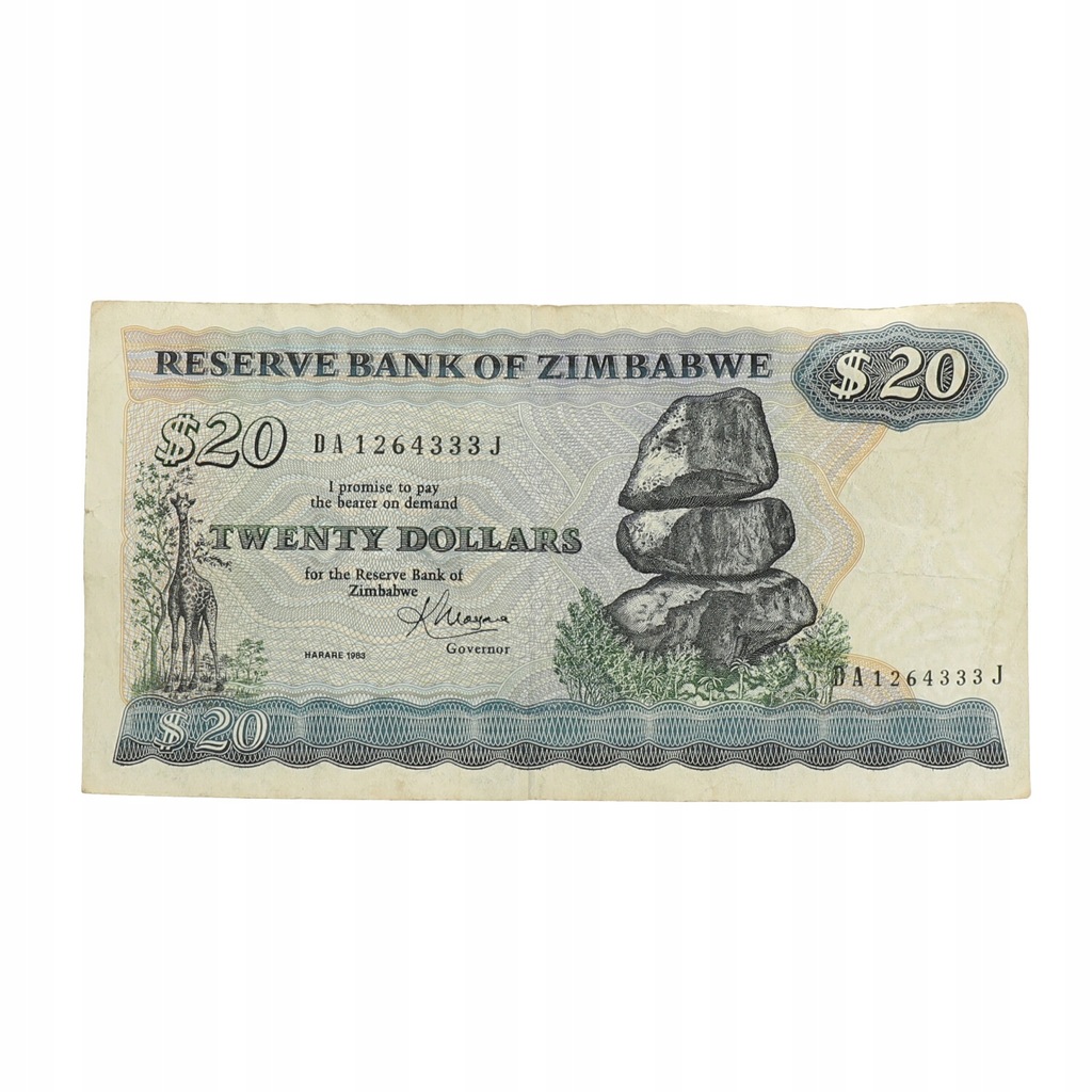 Zimbabwe - 20 dolarów - 1983