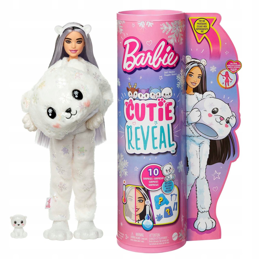 Mattel Barbie Cutie Reveal Seria Zimowa Kraina