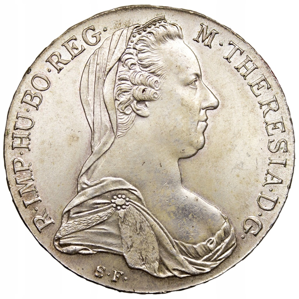 Austria talar 1780, Maria Teresa, nowe bicie, st. 2+