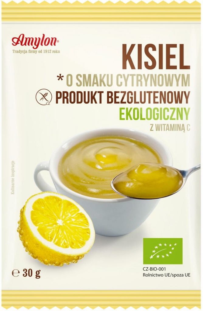 KISIEL O SMAKU CYTRYNOWYM BEZGLUTENOWY BIO 30 g -