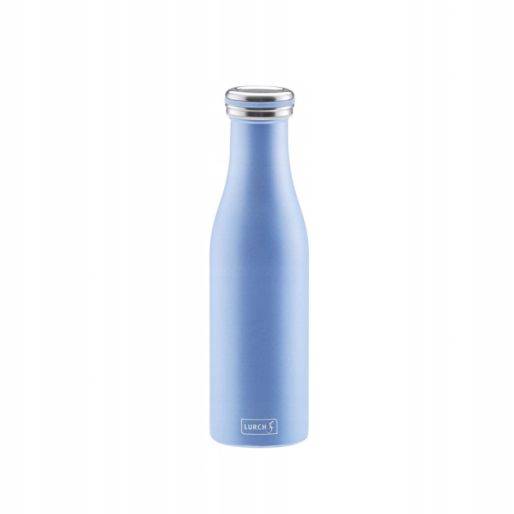 Butelka termiczna, stalowa, 0,5 l, niebieska perło