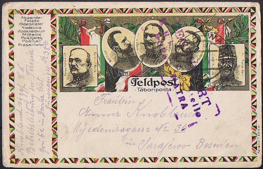 KARTKA POCZTOWA FELDPOST 1918