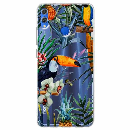 Etui case Huawei Honor 8X - Egzotyczne tukany.