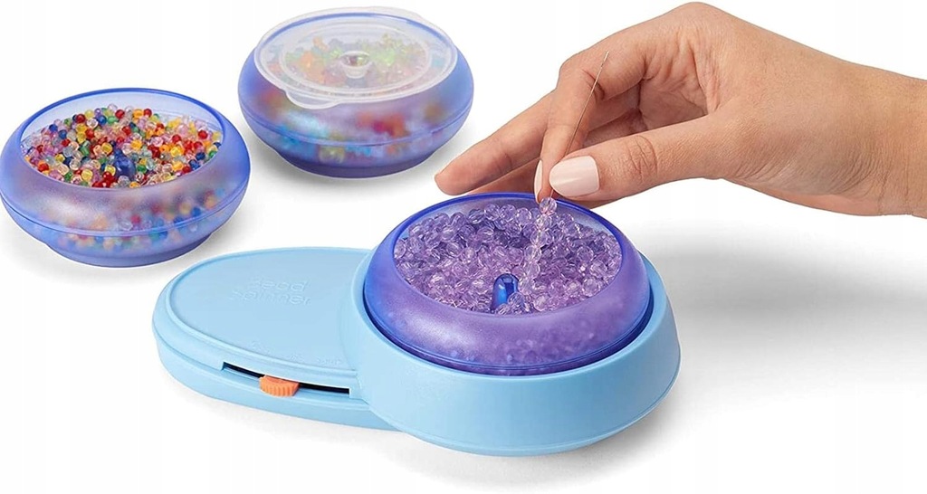 MŁYNEK DO NAWLEKANIA NICI ELEKTRYCZNY SPINNER DO KORALIKÓW BRANSOLETEK M/M