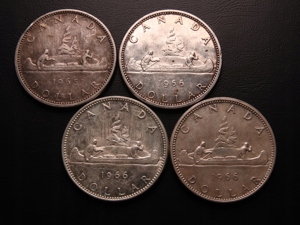 ANK CANADA ELŻBIETA II 1 DOLLAR 1965-1966 zestaw