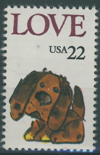 USA 22 cents - Love , Dog