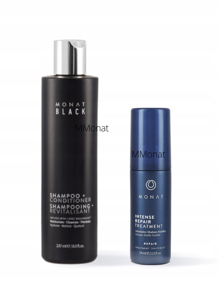 MONAT SZAMPON BLACK 2W1 + KURACJA