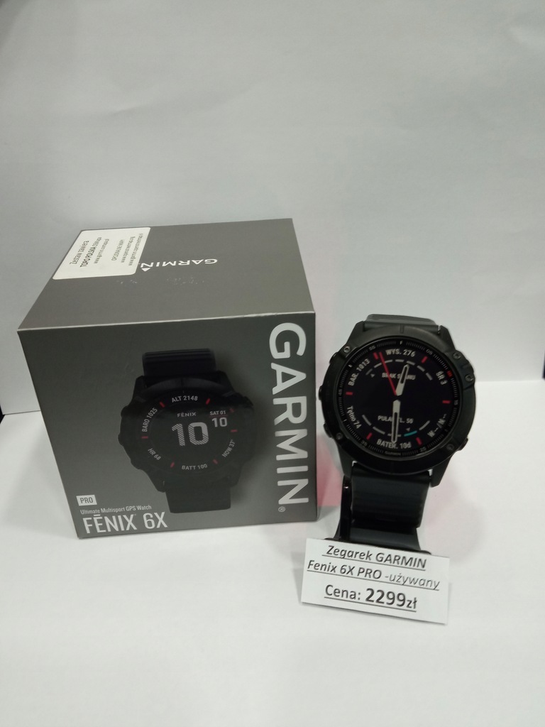 Garmin Fenix 6X Pro + mapy TOPO POLSKA OSMapa ZAK