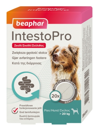 Beaphar IntestoPro tabletki na biegunkę dla psa 20 szt.