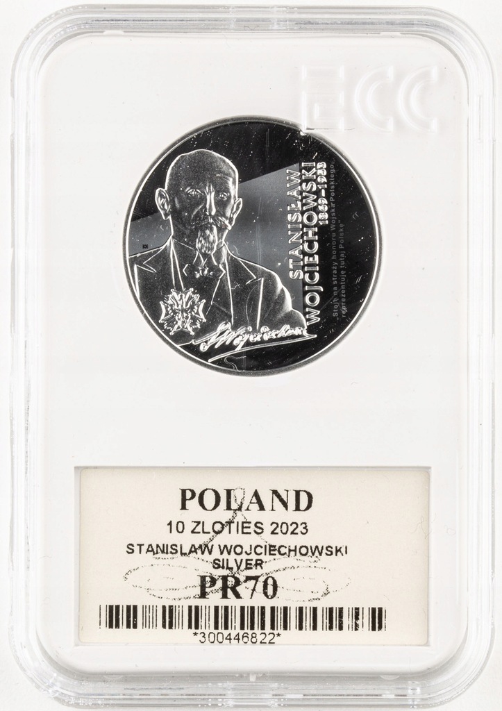 Polska 10zł 2023 - Stanisław Wojciechowski. PR70