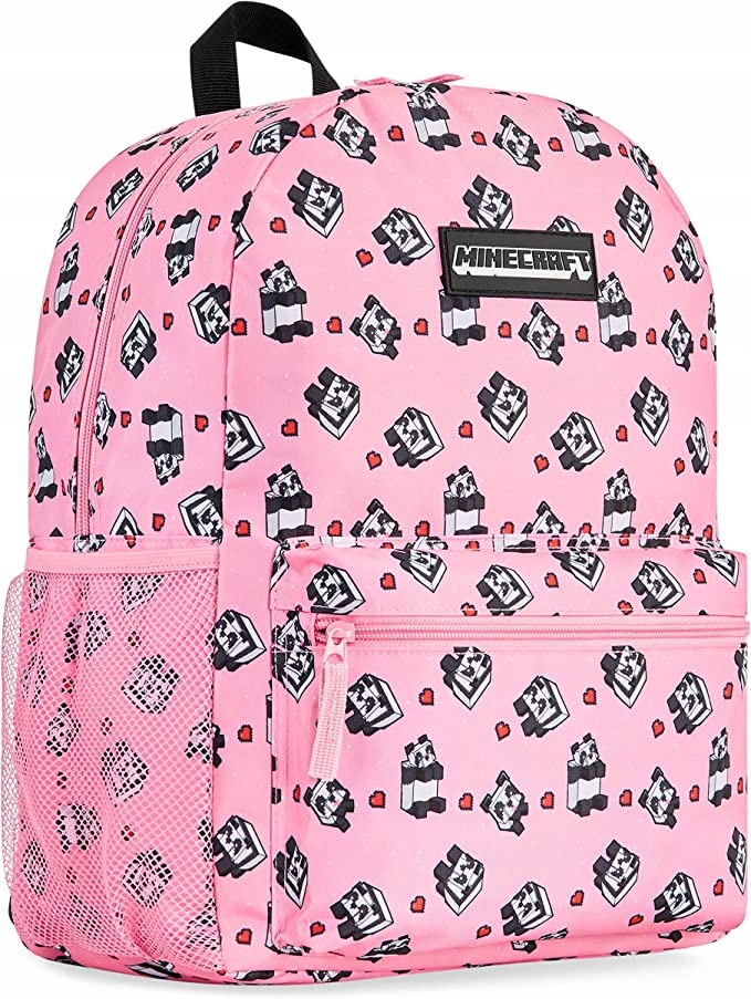 Plecak Minecraft do szkoły tornister szkolny róż