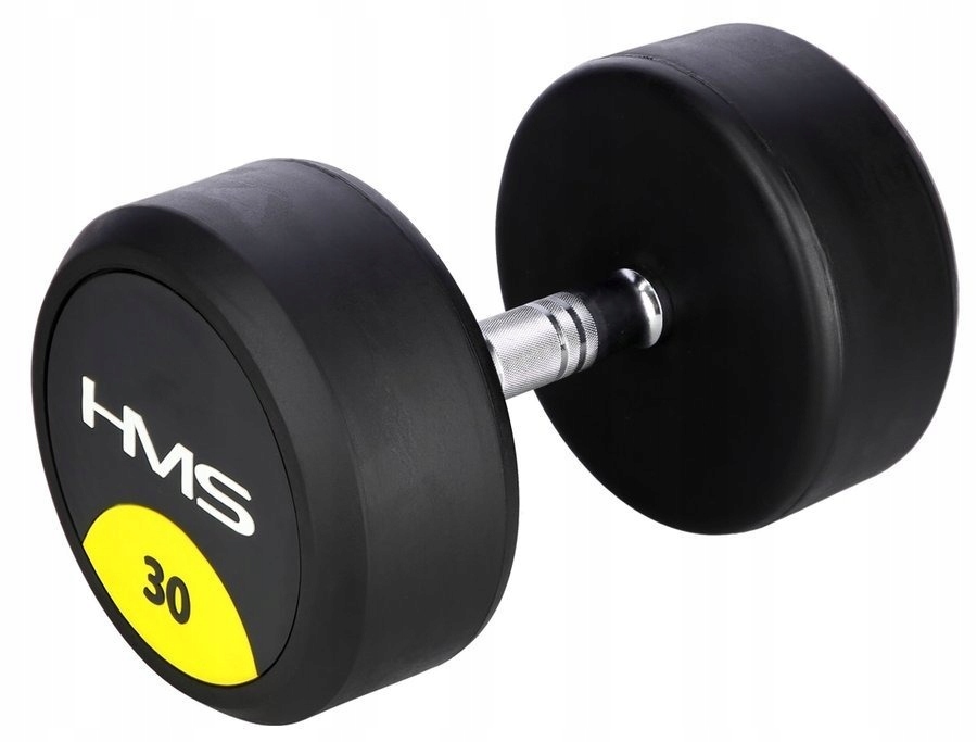 Hantla Ciężarek Stalowy Gumowany Do Ćwiczeń Siłowych 30 kg