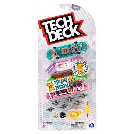 Tech Deck - Zestaw Deskorolka Fingerboard Meow 4