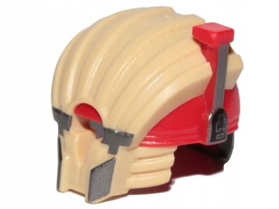 LEGO NOWY kask hełm Red Headgear Helmet SW Weazel Pattern 37629pb01