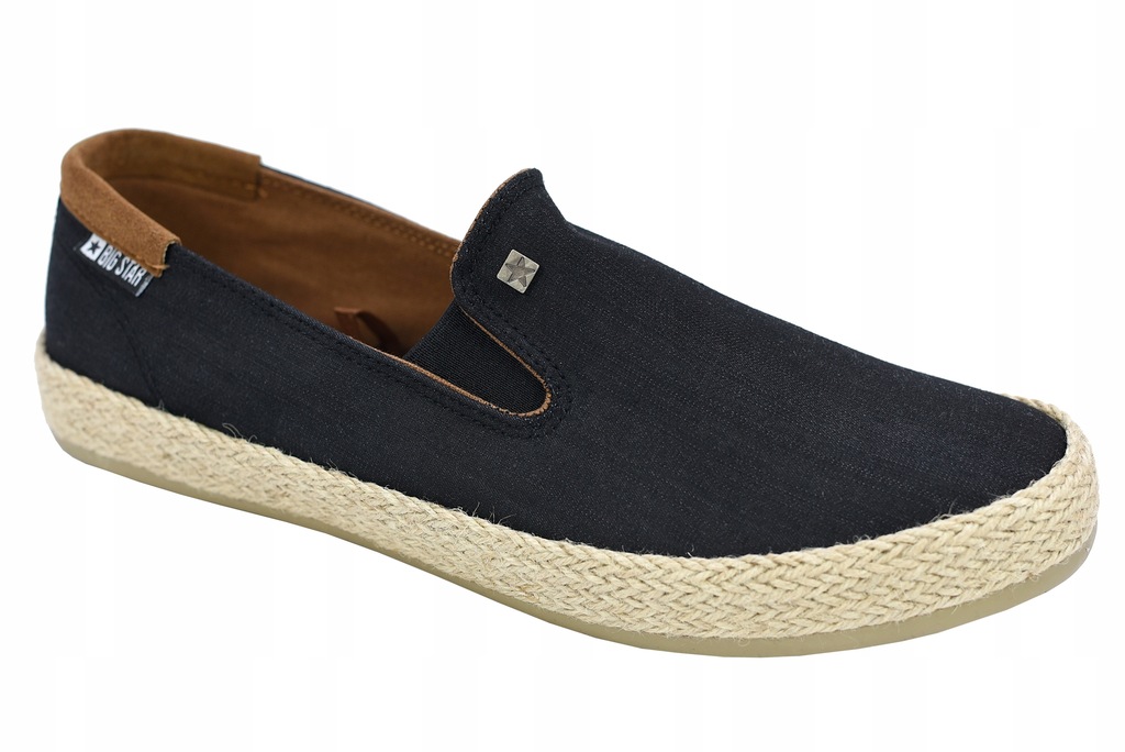 Espadryle Męskie Big Star DD174248 czarny 40