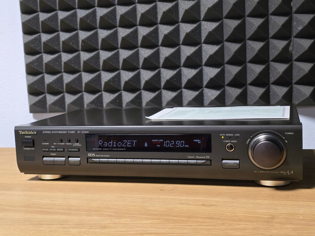 TECHNICS ST-GT650 RDS TUNER RADIOWY RADIO PIĘKNY STAN TOPOWE SPRAWNE 100%