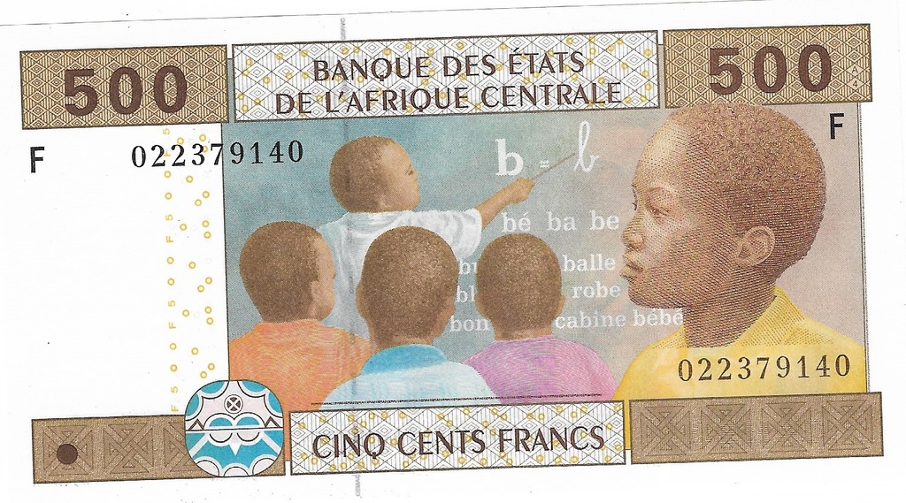 Gwinea Równikowa 500 francs 2002r UNC