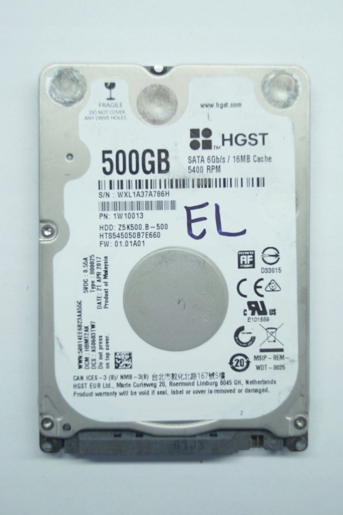 Elektronika do dysku HGST HTS545050B7E660