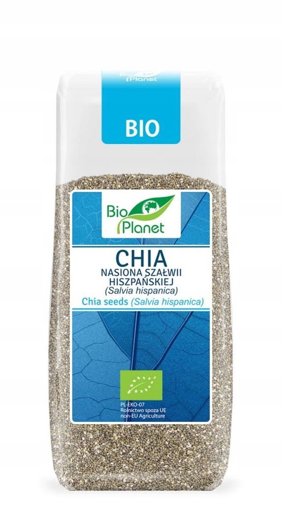 CHIA - NASIONA SZAŁWII HISZPAŃSKIEJ BIO 200 G - BIO PLANET