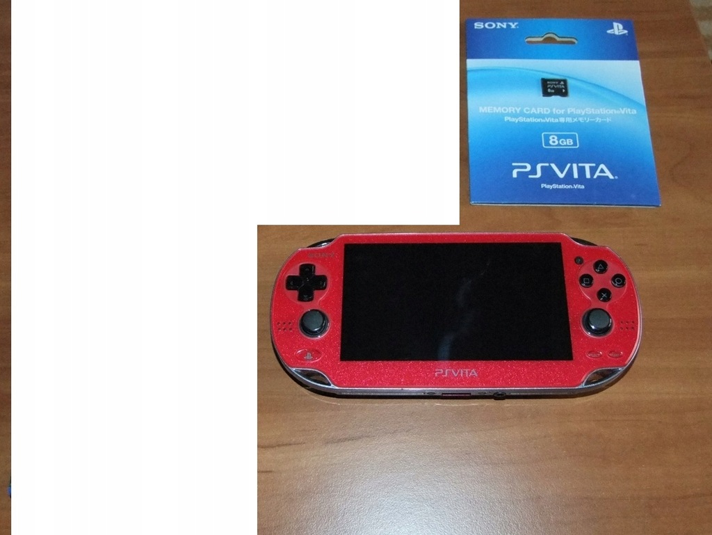 Sony PS VITA PCH-1000 / czerwona / OLED + 8GB