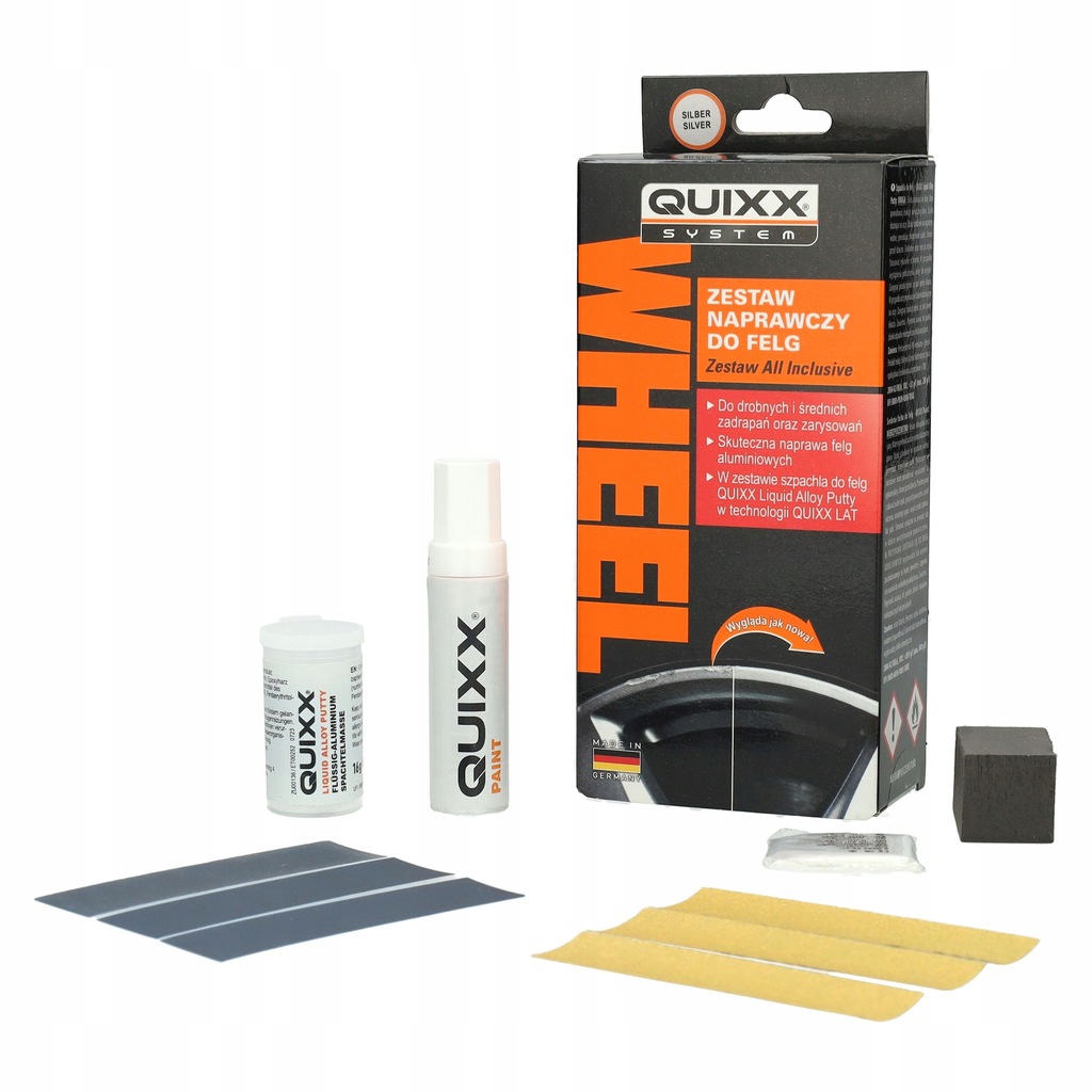 Quixx Zestaw Naprawczy do Felg Aluminiowych 16g + 12ml