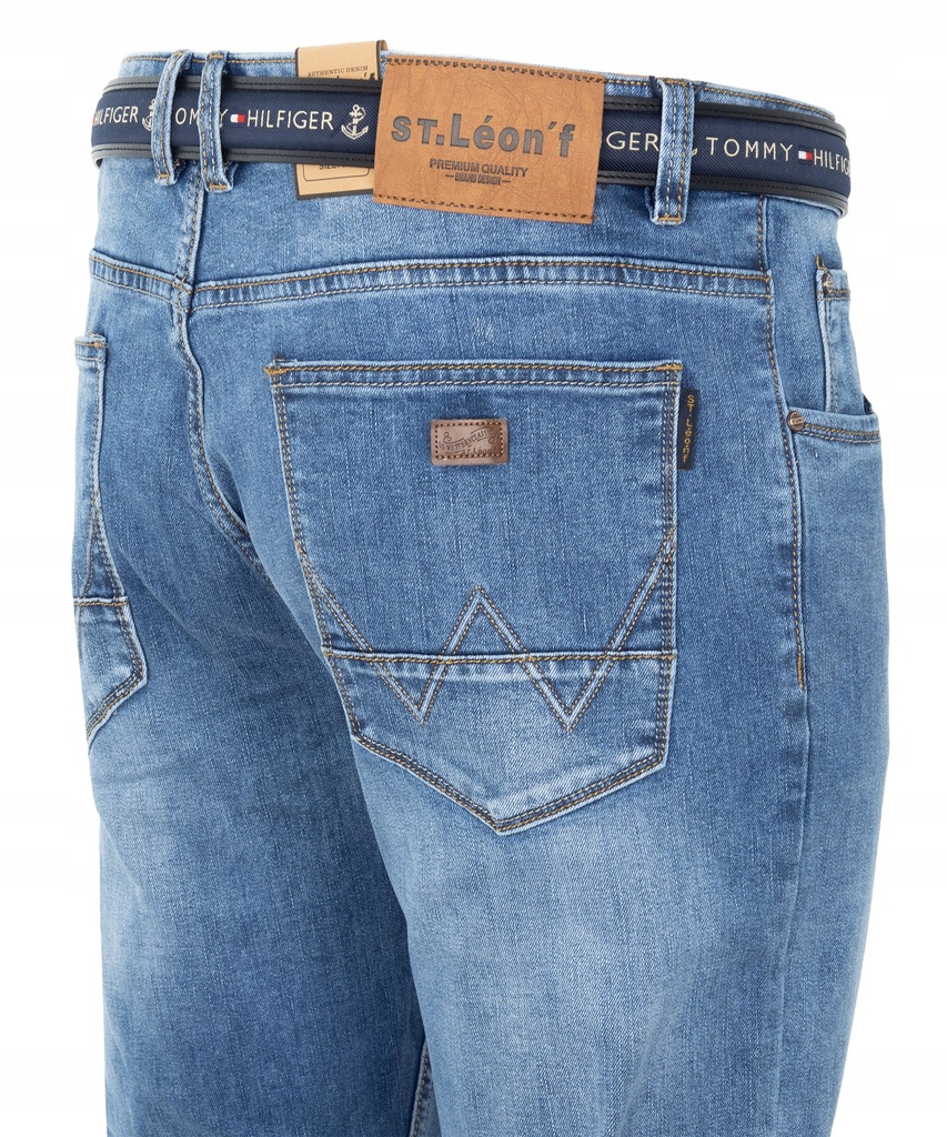 Spodnie męskie jeansy W36 94-98cm niebieskie dżins