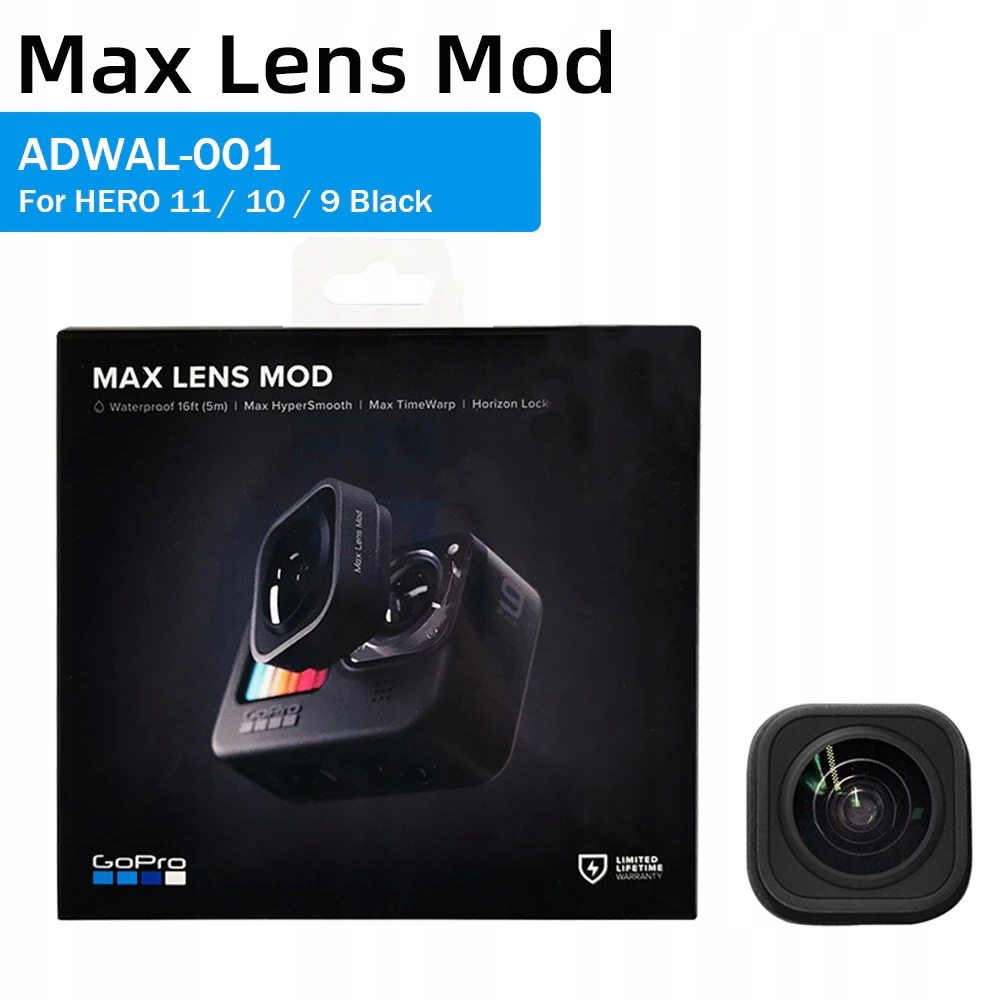 MAX LENS MOD GoPro 9, 10, 11 obiektyw NOWY!