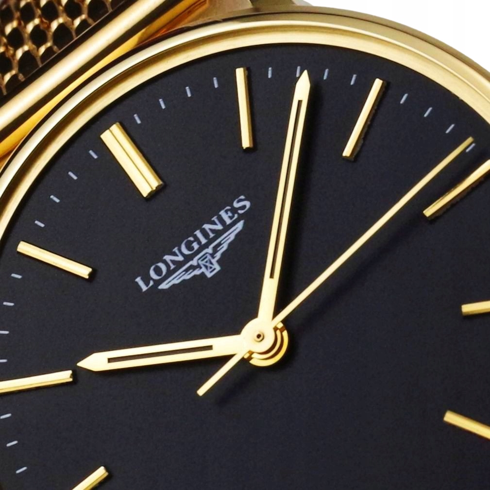 LONGINES zegarek męski vintage ZŁOTY 18K BLACK '74