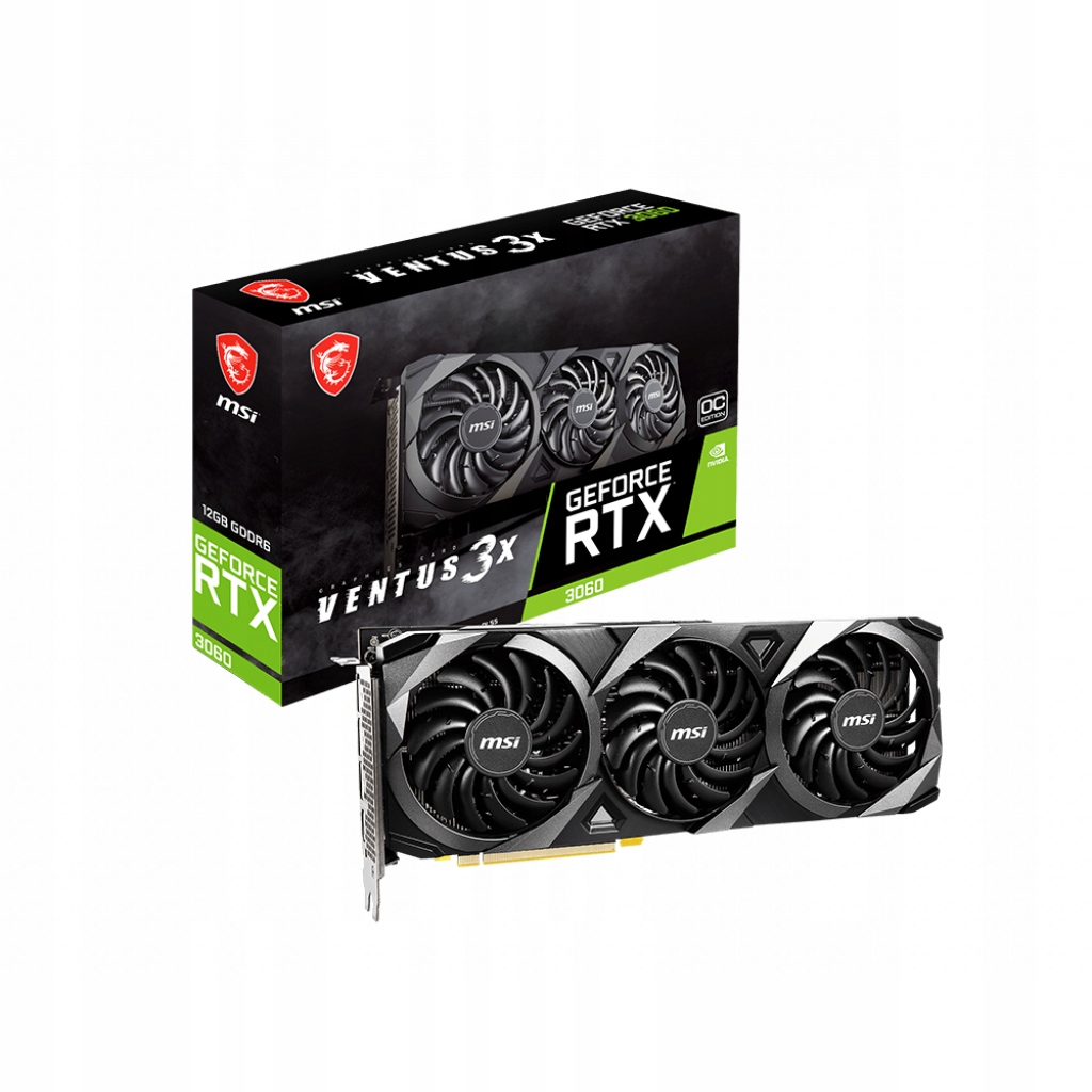 Купить MSI GeForce RTX 3060 VENTUS 3X 12G OC 12 ГБ GDDR6: отзывы, фото, характеристики в интерне-магазине Aredi.ru