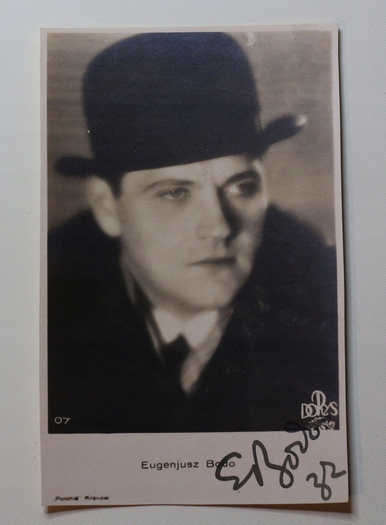 Zdjęcie z autografem Eugeniusz Bodo