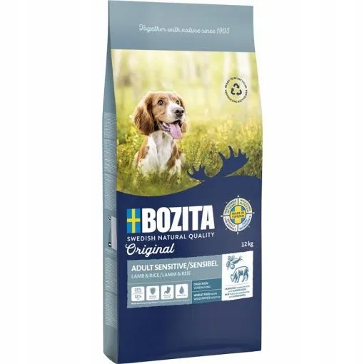 BOZITA PIES 12kg ADULT SEN SKIN COAT