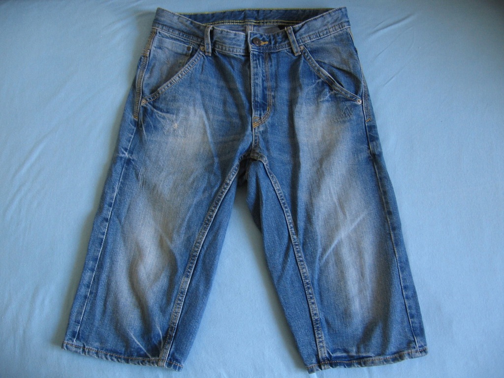 H&M spodenki jeans chłopiec r. 158