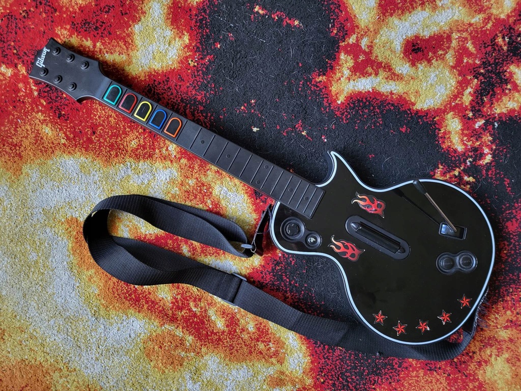Gitara/Guitar Hero PS3 Playstation Les Paul Gibson 13098229653