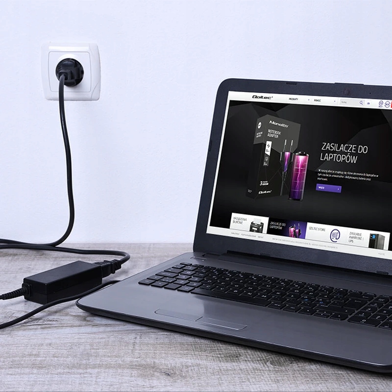 Qoltec Zasilacz do laptopa HP 40W | 19V | 2.1A |