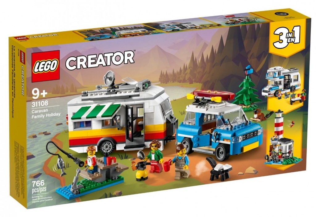 LEGO Klocki Creator Wakacyjny Camper Kamper 31108