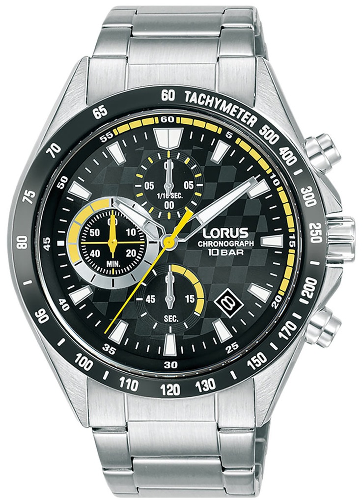 Zegarek męski na bransolecie LORUS Chrono RM313JX9 +GRAWER, gratis
