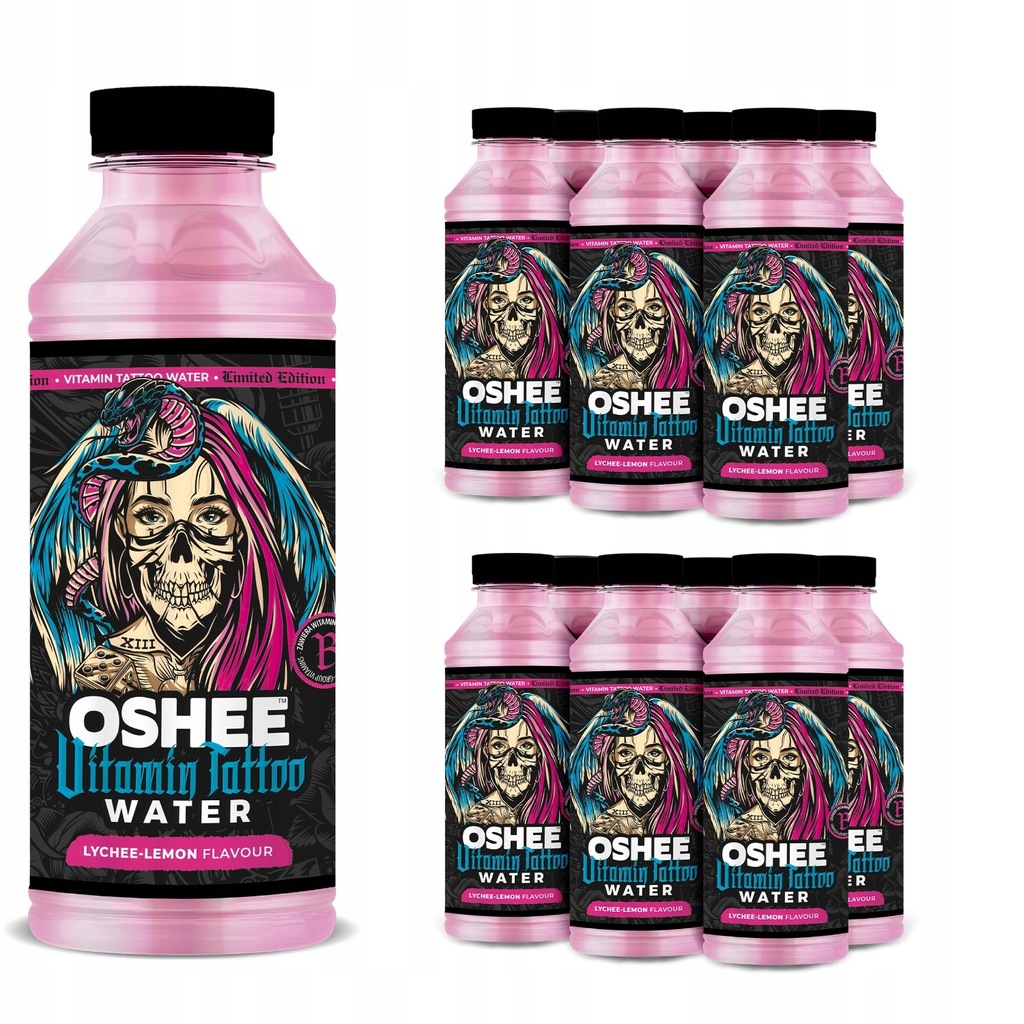 Oshee Vitamin Tattoo Water Liczi-Cytryna 555 ml