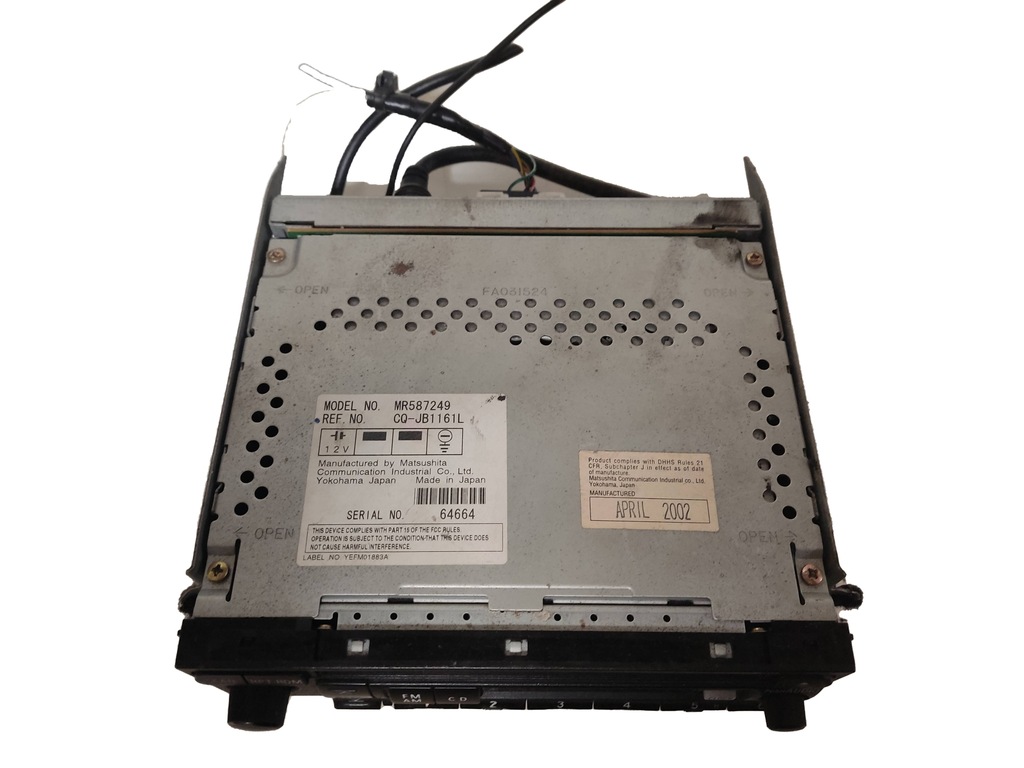 RADIO CD MITSUBISHI Galant VIII 2.4B USA - 13008998432