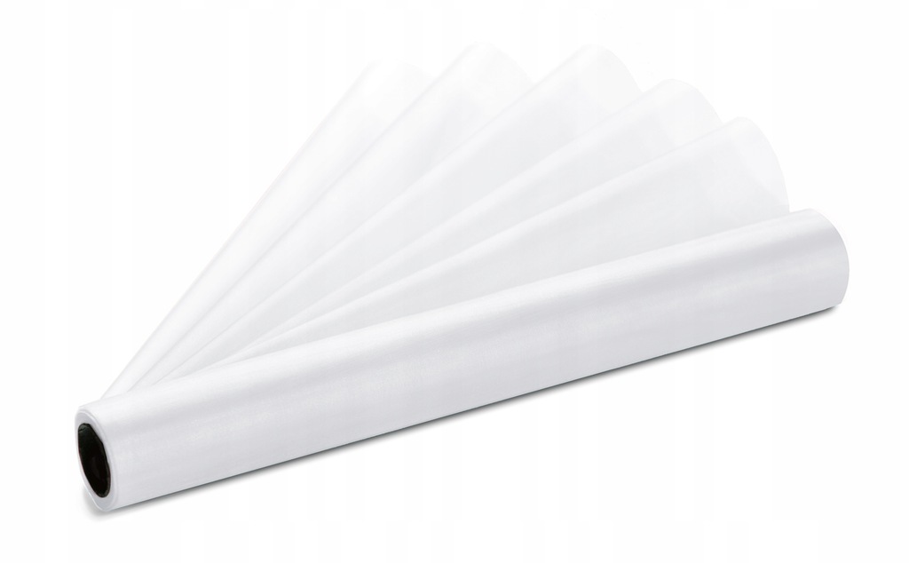 Organza organtyna gładka 36cm - 9m - BIAŁA